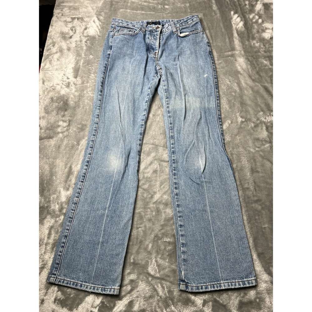 J.Crew Jeans Women Size 4 Bootcut Medium Wash Faded Denim Western